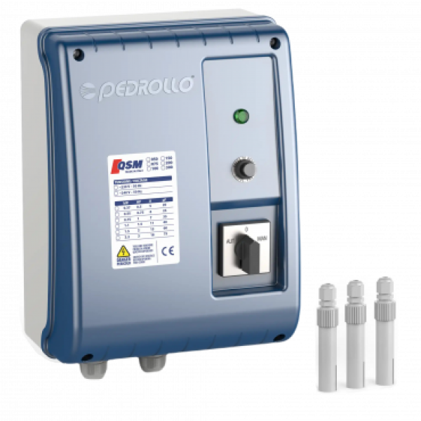 Пульт управления для однофазных скважинных насосов с датчиком уровня Pedrollo QSM 200